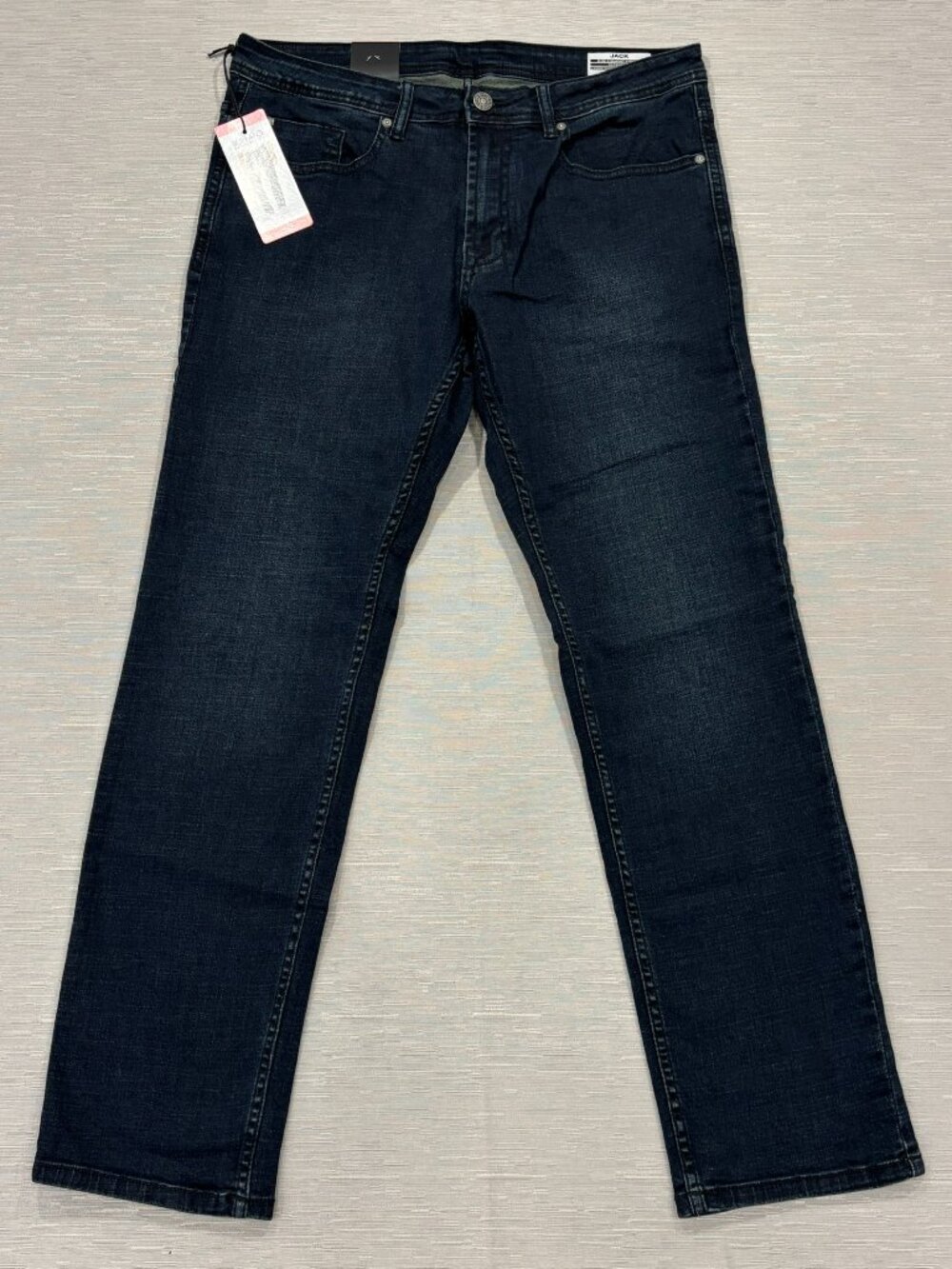 Buffalo David Bitton Jack Jeans Mens 34 x 32 Slim Fit Straight Dark Wash Denim - Picture 2 of 14